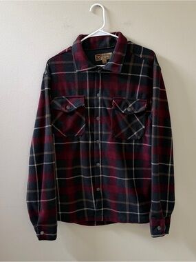 BC Clothing Heritage Men's Plaid Thermal Lined Flannel Shirt Jacket Shacket, M